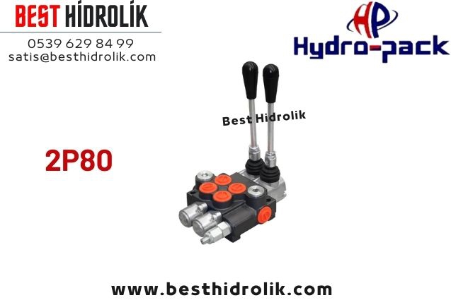 1/2 80 LT İKİLİ HİDROPACK KUMANDA KOLU 2P80