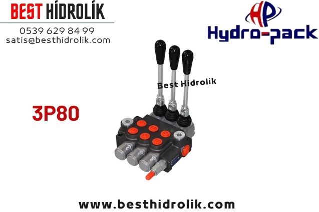1/2 80 LT ÜÇLÜ HİDROPACK KUMANDA KOLU 3P80