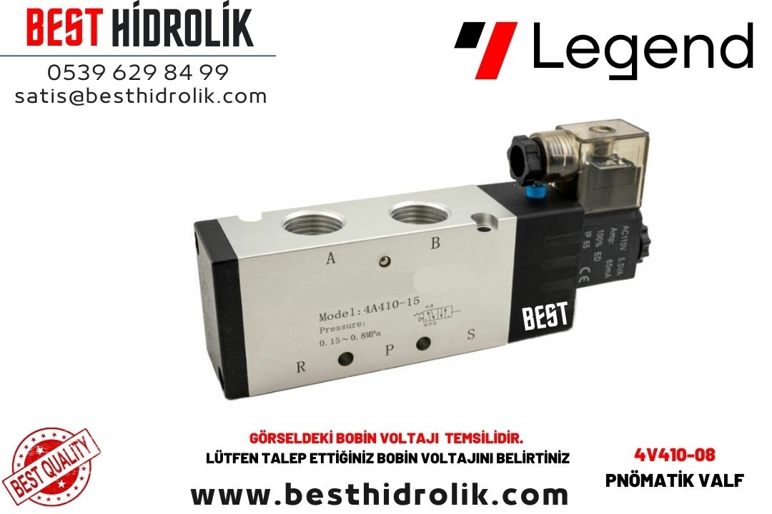 1/4 5-2 TEK BOBİN VALF  4V410-08