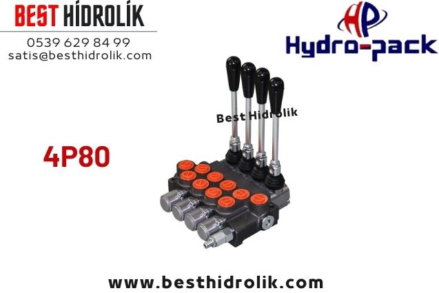 1/2 80 LT DÖRTLÜ HİDROPACK KUMANDA KOLU 4P80