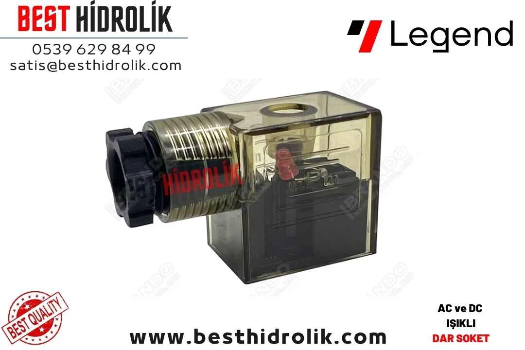 PNÖMATİK VALF SOKETİ DAR SOKET AC -DC