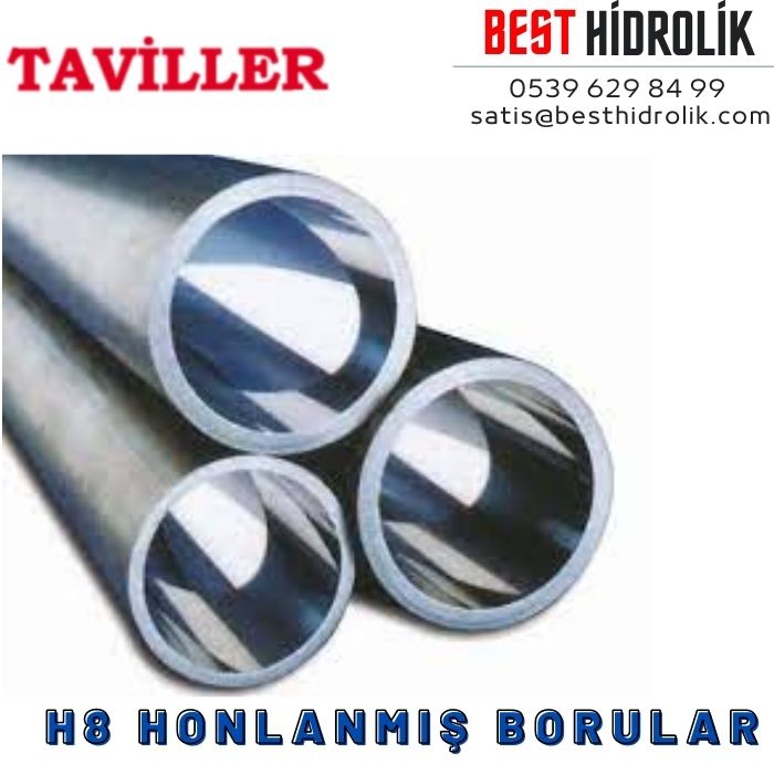 280x325  Honlanmış H8 Hidrolik Silindir Borusu
