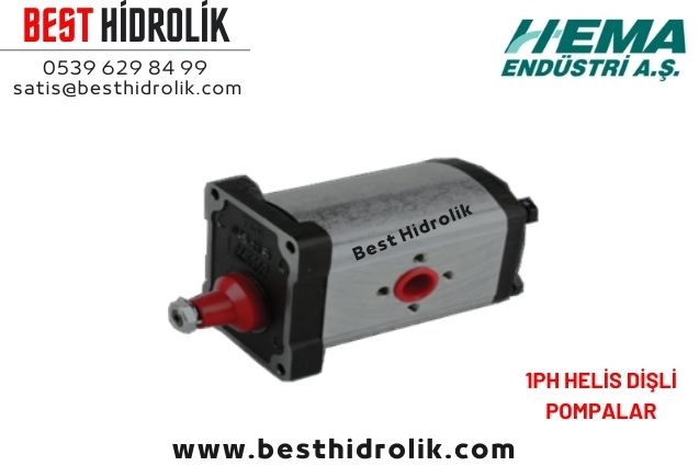 9,5cc HEMA HELİS DİŞLİ HİDROLİK POMPA SAĞ DÖNÜŞ14 LT/DK 1PH095.CB15