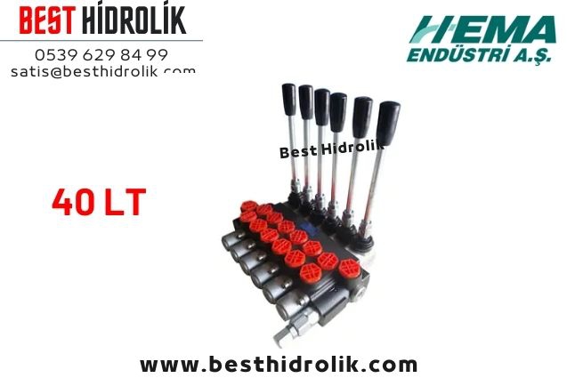 40 LT ALTILI HEMA KUMANDA KOLU  P GİRİŞ:1/2’’  A-B ÇIKIŞ: 1/2’’
