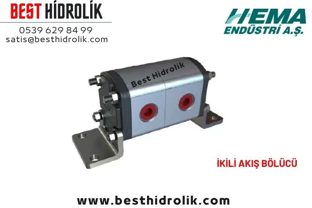 16,8cc İKİLİ AKIŞ BÖLÜCÜ GİRİŞ: 3/4 ÇIKIŞ: 1/2 1FD200109M