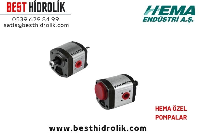 8,2cc HEMA HİDROLİK DİŞLİ ÖZEL POMPA SOL DÖNÜŞ 12 LT/DK 1PN082 AGT1