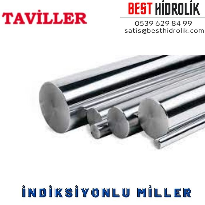 44,45 mm Sert Krom Kaplı İndüksiyonlu Hidrolik Silindir Mili