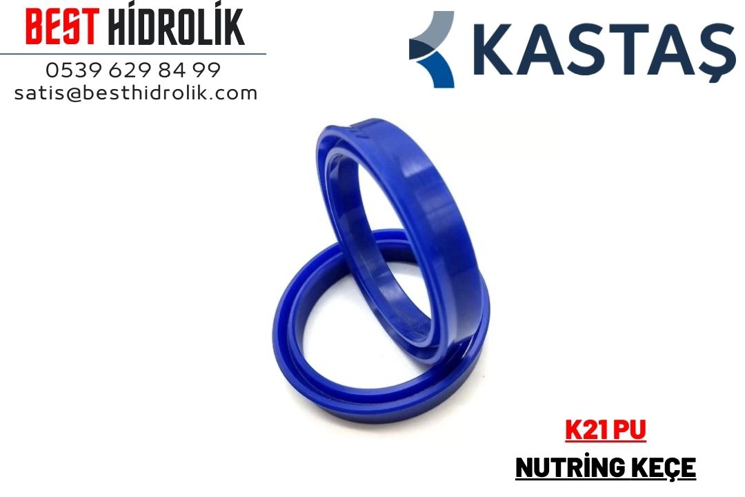 K21 PU 14X22X5 NUTRİNG PİSTON KEÇESİ MAVİ