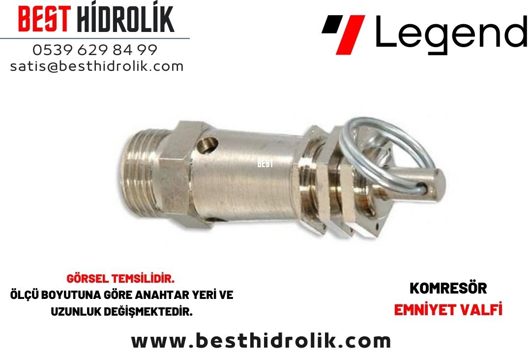 3/4” Komperesör Emniyet Ventili Valfi
