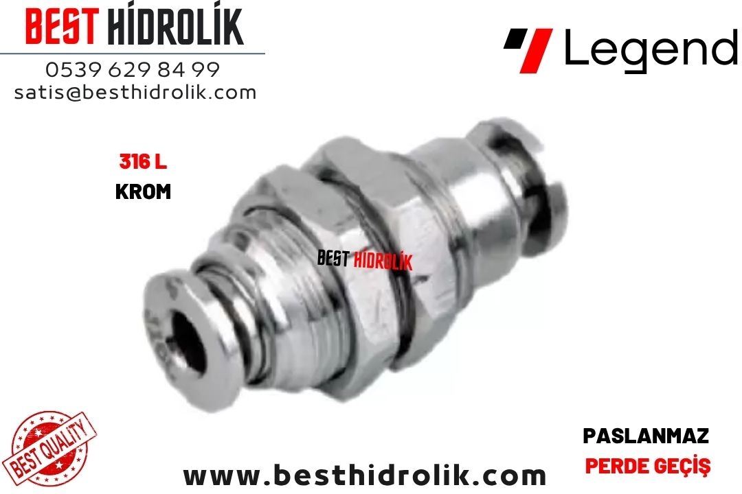 10MM PASLANMAZ PERDE GEÇİŞ NİPELİ