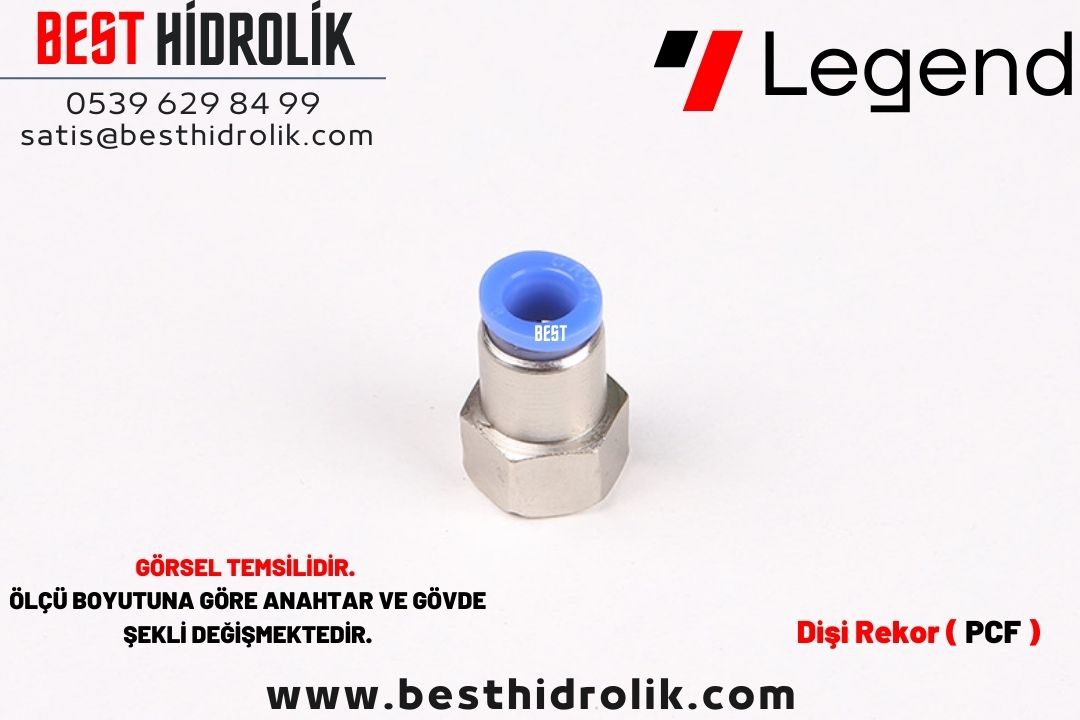 1/8-8mm DİŞİ DÜZ REKOR ( PLASTİK )