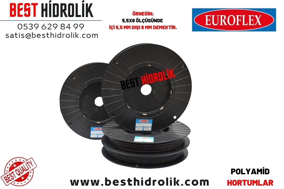 4x6 mm POLYAMİD KEMİK HORTUM SİYAH