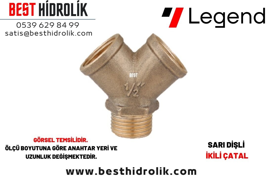 1/2” 2’li YE SARI ÇATAL