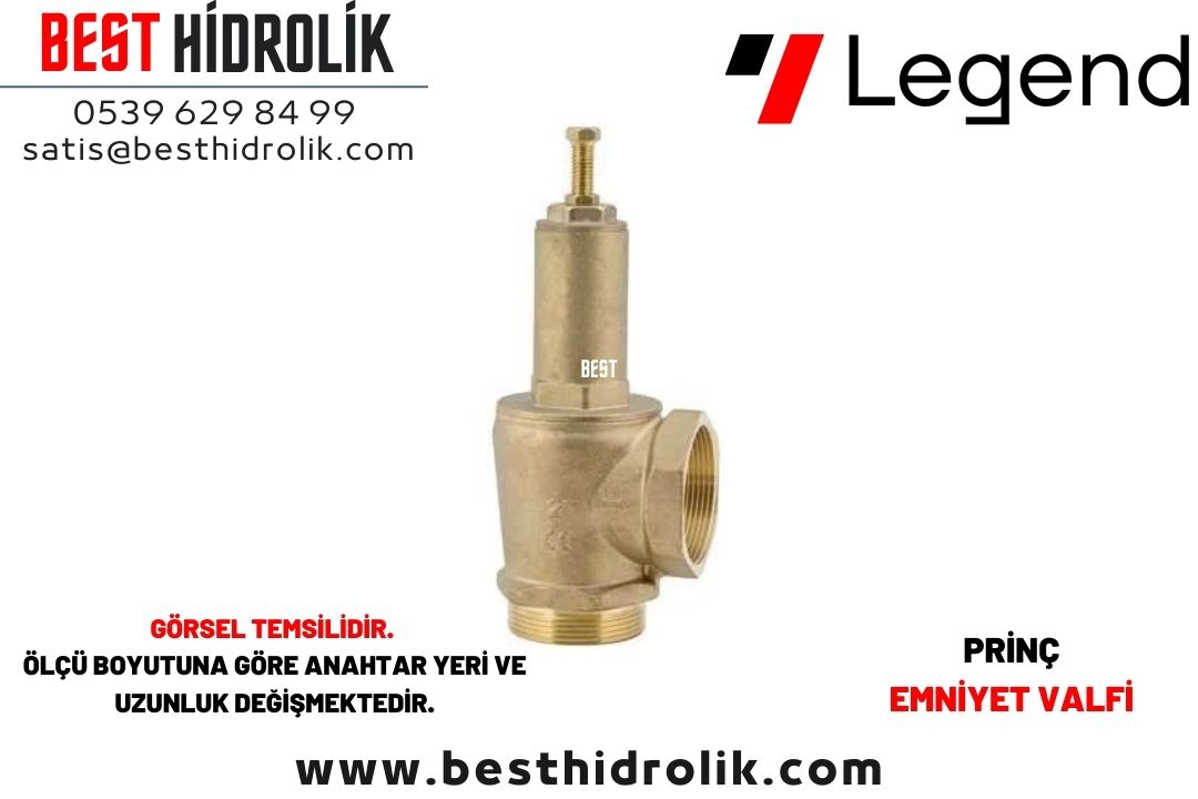 1 1/4” Sarı İtalyan Tip Emniyet Valfi