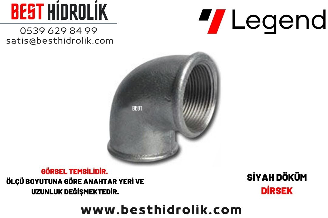 2” Siyah Döküm Dirsek (90°C)