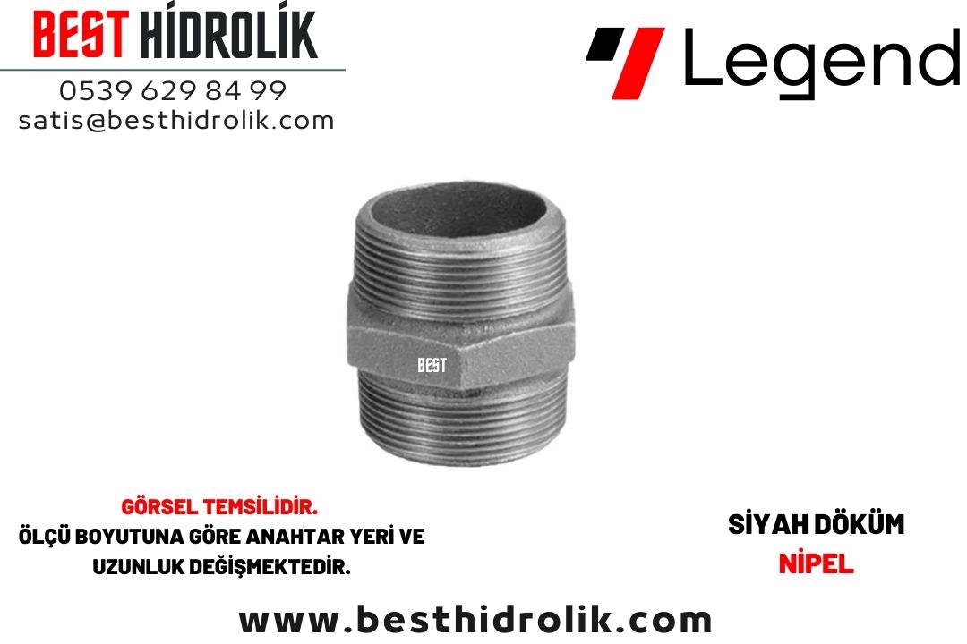 2” Siyah Döküm Nipel