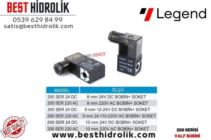 9 MM VALF BOBİNİ 12V -24V -110V - 220 V