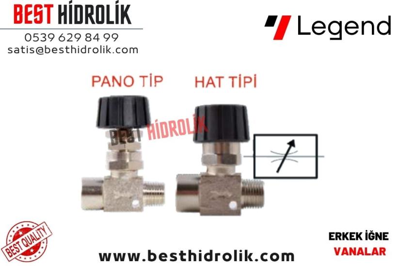 1/4 DİŞİ-1/4 ERKEK HAT TİPİ İĞNELİ VANA
