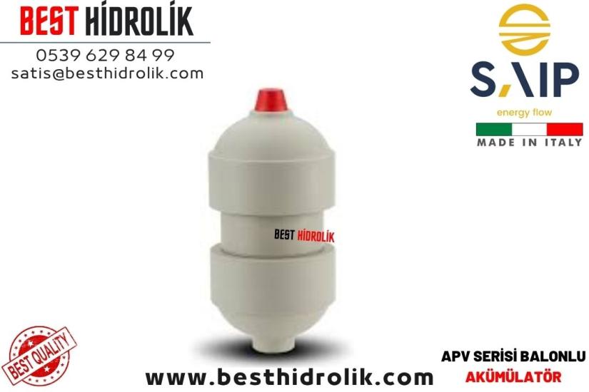 0.025 LT APV SERİSİ HİDROPNÖMATİK PLASTİK GÖVDELİ AKÜMÜLATÖR (10 BAR)