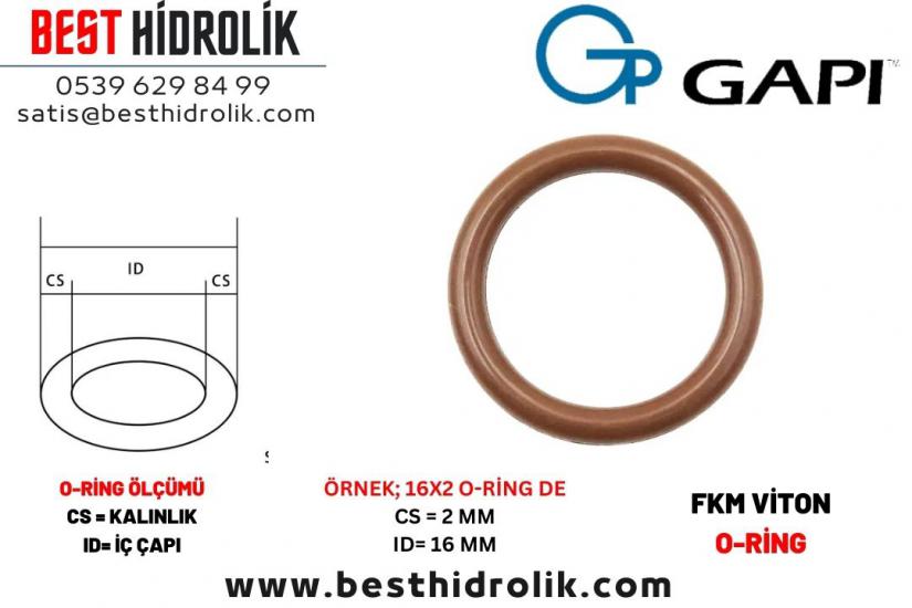 001.00X1.00 O-RİNG FKM ( KAHVERENGİ VİTON ORİNG )