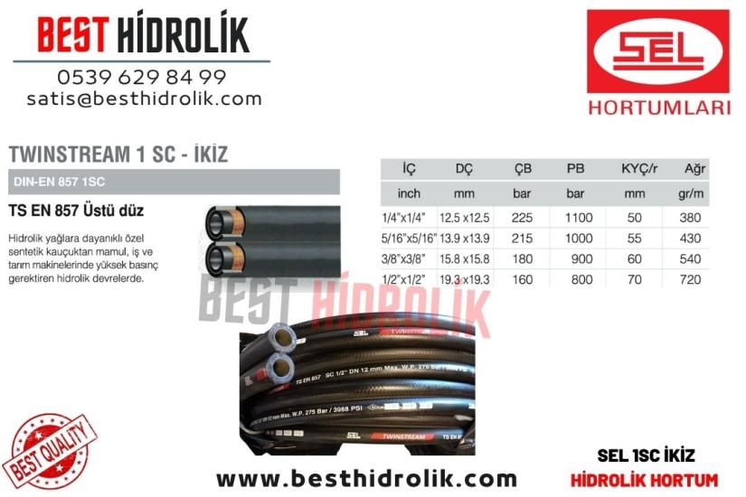 SEL 1SC 1/4 - 1/4 İKİZ HİDROLİK TWİNSTREAM
