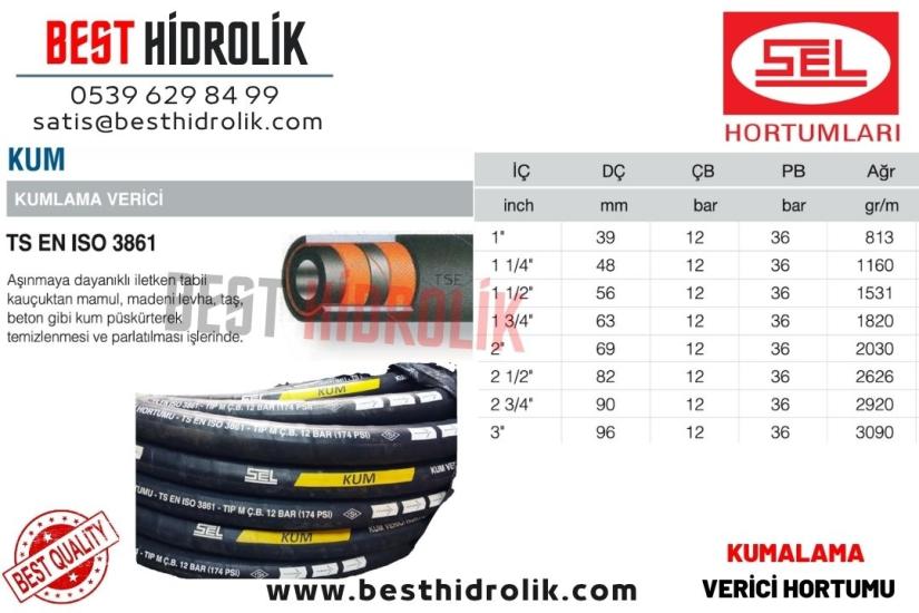 SEL KUM 1 ’’ KUMLAMA VERİCİ HORTUMU