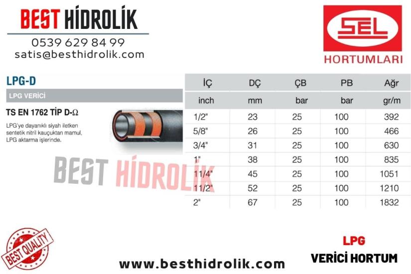 LPG-D 1/2 ’’ VERİCİ LPG GAZ HORTUMU