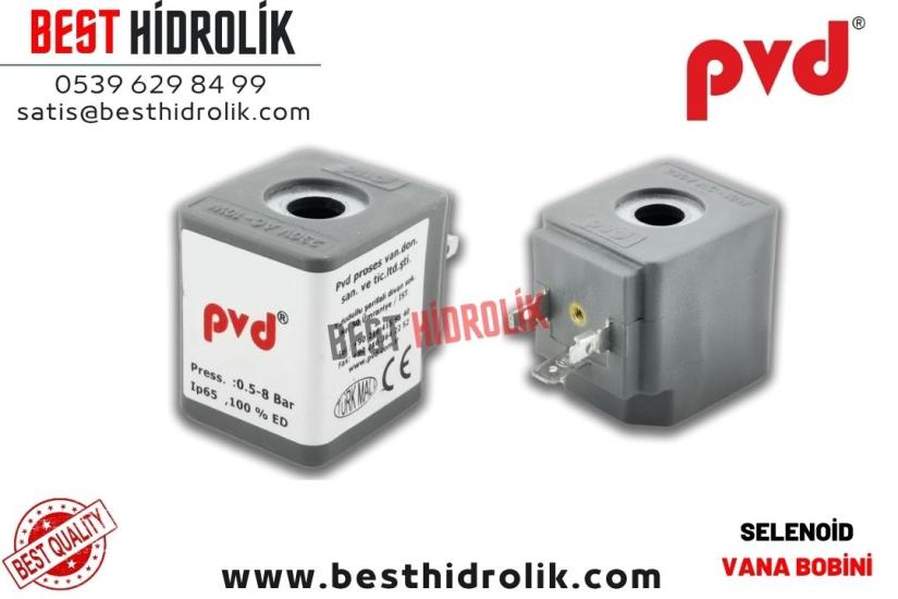 PVD Selenoid Vana Büyük Bobin 12 - 24 - 48  / 110 -  220 VAC / DC