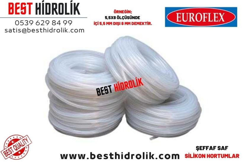 2x4 mm ŞEFFAF SAF SİLİKON HORTUM