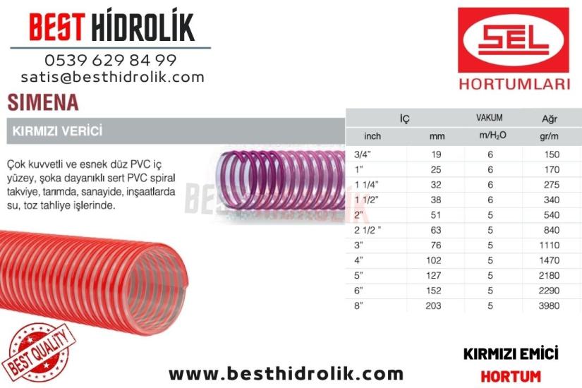 SEL 3/4 ’’ SIMENA KIRMIZI VERİCİ HORTUMU