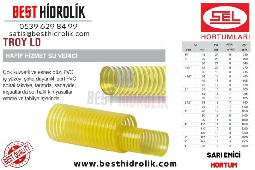 TROY LD 3/4 ’’ HAFİF HİZMET SARI SU VERİCİ