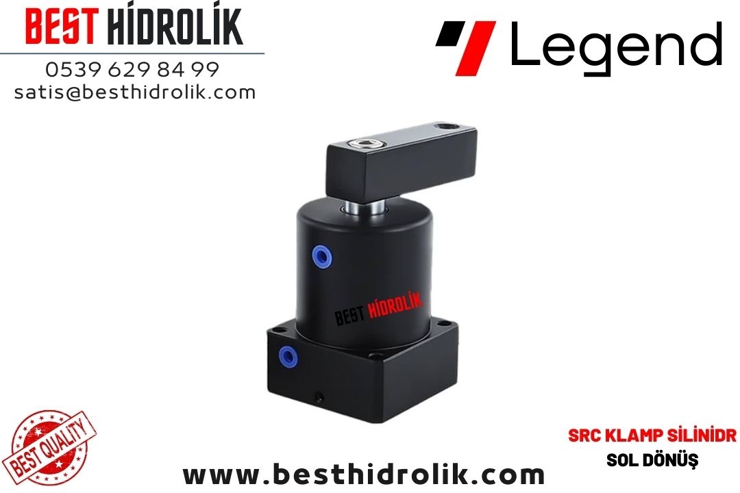 SRC Ø63X15 İNİŞ SOL DÖNÜŞ KLAMP SİLİNDİR