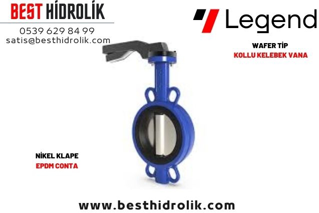 DN 100 Wafer Kollu Kelebek Vana Nikel Klepe