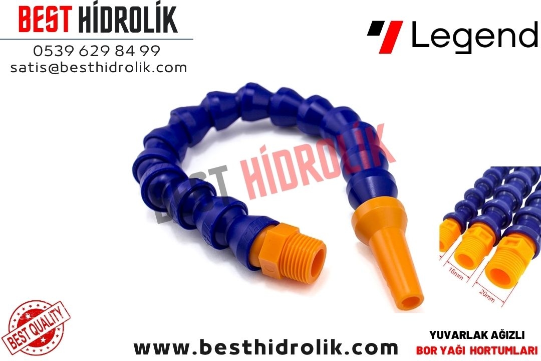 1/4 YUVARLAK UÇLU SPİRAL BOR YAĞ HORTUMLARI