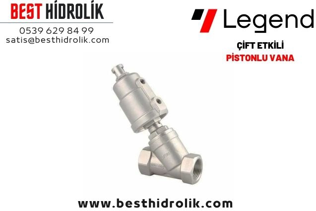 3/4’’ DN20 Çift Etkili Pnömatik Pistonlu Vana